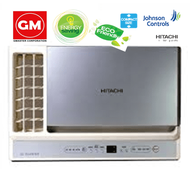 RA-10HVQC HITACHI 1.0HP FULL DC (COMPACT) INVERTER WINDOW TYPE AIRCON/ WIRELESS REMOTE CONTROL / EER 12.3 KJ/HW / FREE BRACKET