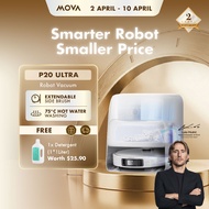 MOVA P20 Ultra/P50 Pro Ultra Robot Vacuum Cleaner | 100% Hair Removal Rate & 0% Hair Tangling Rate​