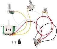 Be In Your Mind 1Set Guitar Prewired Wiring Harness 5 Way Toggle Switch with 500k Pots Compatible wi