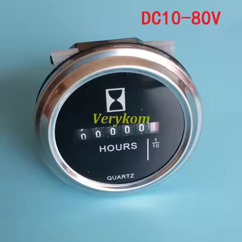 High Quality 6 Digits Digital Hour Meter Time Counter Quartz Timer Hourmeter ( 0 to 99999.9 Hours) D