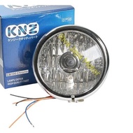 Cb100 Cb 100 Headlamp Head Lamp Chrome Shell Halogen Bulb