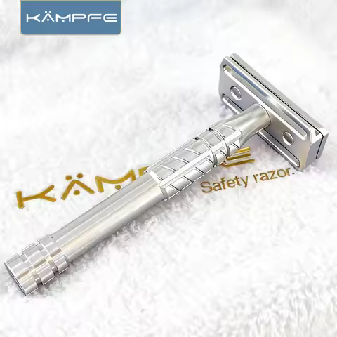 KAMPFE Double Edge 30 ° Precision Angle CNC processing Aluminum Alloy Safety Manual Razor with 5 rep