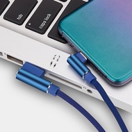 USB Type C Short Cable 90 Degree Phone Charger Cord 25cm Mini Micro USB Data Cable iPhone Lighting Cable For Powerbank Laptop Charge Cable Wire