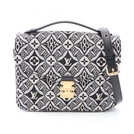 【二手】LOUIS VUITTON) Pochette Metis MM Monogram Jacquard Since 1854 2WAY M57272 Noir Canvas Leather SI