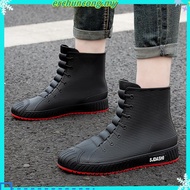 Shimano Waterproof Rain Boots for Men Rubber Shoes Fishing Husband Galoshes PVC Ankle Water Boots Ma