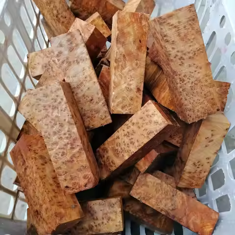 15x3x3cm Natural Burl Wood Blanks DIY Material for Knife Handle Lighter Case Bracelet Beads Fishing 