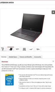 Fujitsu lifebook UH554