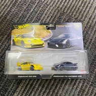 HOT WHEELS PREMIUM 2-PACK: PORSCHE 993 GT2 X PORSCHE 718 CAYMAN GT4