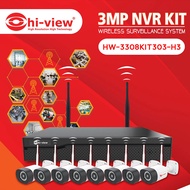 Hi-view Camera WiFi HD 3 MP รุ่น HW-3308KIT303-H3 (8ตัว) รุ่นใหม่ล่าสุด บันทึกเสียงได้