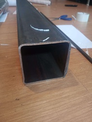 เหล็กกล่องดำ 4x4 นิ้ว  หนา  2.3 มิล. งานประดิษฐ์ เหล็กแป๊บโปร่ง โรงใหญ่ ขนาดความยาว 1 เมตร เหล็กกล่อง ท่อเหลี่ยม