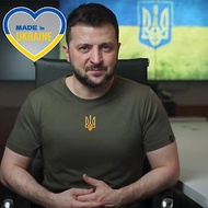 Ukraine T-shirt With Embroidered Trident from Ukraine Sellers | Zelensky T-shirt