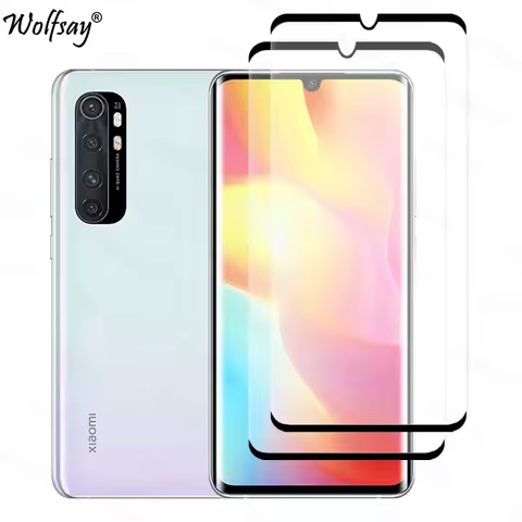 3D Curved Edge Tempered Glass For Xiaomi Mi Note 10 Lite Screen Protector Mi Note 10 Lite Glass For 