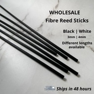 (Wholesale) Reed Sticks for Diffuser Black White 25, 22, 20, 18, 10 cm Fragrance Aroma Essential Oil Bottle Car 3mm 4mm