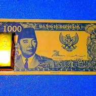 uang soekarno 1000 dan kuning sari