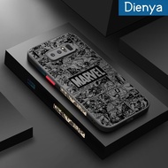 Dienya เคสปลอกสำหรับ Samsung Galaxy Note 8 Note 9มีการ์ตูนมีน้ำค้างแข็งโปร่งใสเคสแข็งขอบด้านข้างเคสซิลิโคนรูปสี่เหลี่ยมฝาหลังแบบเต็มกล้องดีไซน์ใหม่เคสป้องกันเคสมือถือกันกระแทก