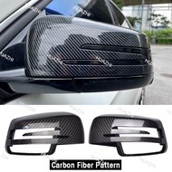 HZ 2pcs Replacement Carbon Fiber Pattern Rearview side Mirror cover caps For Mercedes Benz W176 W246