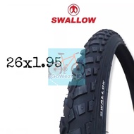 Ban Luar Sepeda Ukuran 26 x 1.95 Swallow Hitam S-153 Gunung MTB Federal | High Quality