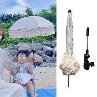 Lipat bayi kanak-kanak Pram Pushchair hujan payung Parasol kanopi meliputi rumah mudah alih dibengkokkan dengan bebas