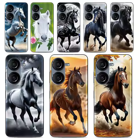 Horse Animal Cover For LG Wing Velvet K22 K61 K50 K51s K52 K20 K40 Q6 Q7 Stylo 5 6 G8X G6 G7 G8 V40 