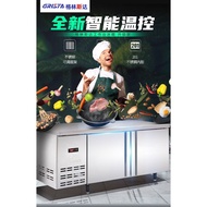 Star Freezer Horizontal Commercial Workbench Refrigerator Stainless Steel Flat Refrigerated Freezer Kitchen Console Floor Freezer Freezer