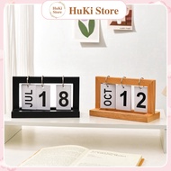Wooden Desk Calendar, Wooden Frame for Home Decoration, Minimalist Style Study and Work Desk Decor.