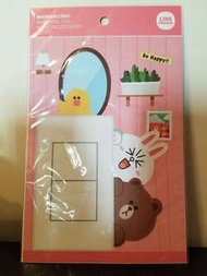 Line friends 電制位裝飾貼 home decor sticker