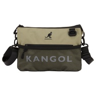 KANGOL Shoulder Bag กระเป๋าผ้าสะพายข้าง ลาย Kangol สีดำเขียว 64251703
