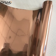 Rose Gold Chrome Mirror Vinyl Wrap Film Car Sticker Decal Sheet With Air Bubble Free DIY Styling Motorbike Scooter Wrapping Foil