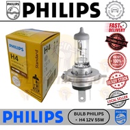 🔥100% Original🔥 Philips H4 12V 60/55W +30% P43T 12342PRC1 Standard Headlamp Halogen Bulb OEM