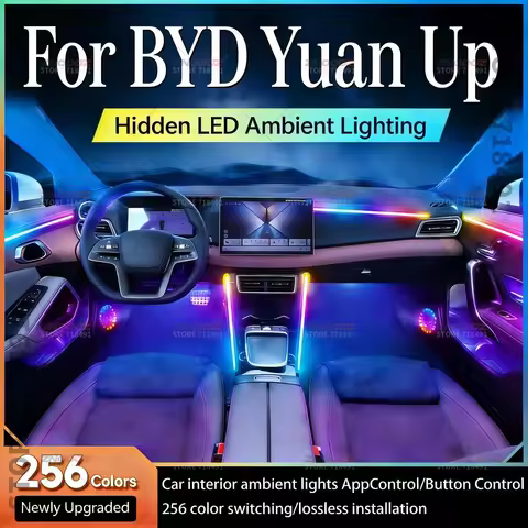 22in1 RGB Car Interior Acrylic Car Ambient Lights RGB Hidden Acrylic Strip Decoration Atmosphere Acc