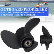 7.8 x 9 Marine Outboard Propeller For Tohatsu Nissan Mercury Dongfa Mercury 4-6HP aluminum alloy marine outboard propell