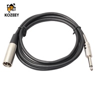 [kozeey] 6.35mm (1/4 Inch) TRS to XLR Male to Male Microphone Audio Cable 10ft 6ft