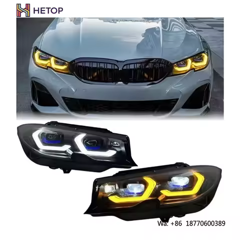 HETOP G20 Laser Headlight 2018-2022 3 Series Dual Color Version Yellow and White Upgrade LED DRL Lam