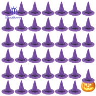 40pcs Plastic Cabochons Witch Hat Purple 25x25x25mm