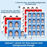 SHIJIKAIYUAN | Changeable Background 1-Inch Photo Printing for ID Use