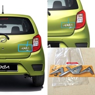 PERODUA AXIA REAR BOONET EMBLEM ORIGINAL LOGO AXIA EMBLEM