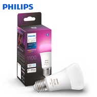 หลอดไฟ Philips สีขาวและสี E26มีบรรยากาศ1100 9W A60โคมไฟอัจฉริยะแบบเกาหลี