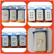 Royu$DE%Classic>p.Series xR.Universal pV.Outlet SS./ jn.Switch SJ./ Cg.3-Way Switch ( 1gang 2 gang
