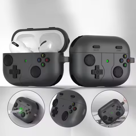 Cartoon Gamepad Silicone Earphone Case For Apple AirPods 3 4 Headphone Protection Cover Shockproof S