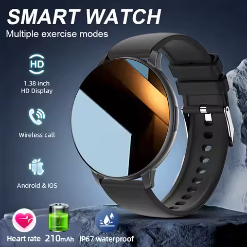 LIGE Smart Watch Sports Mode Wireless Calling IP67 Waterproof Blood Oxygen Monitoring Music Control 