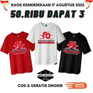 INDONESIAN INDEPENDENCE DAY T-SHIRT PACKAGE AUGUST 17, 2025, 50K GET 3 PCS adult August clothes