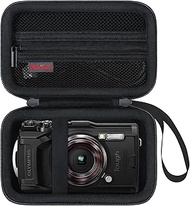 Elonbo Carrying Case for OM System Tough TG-7/ Olympus Tough TG-6 Waterproof Camera, Rugged Waterpro