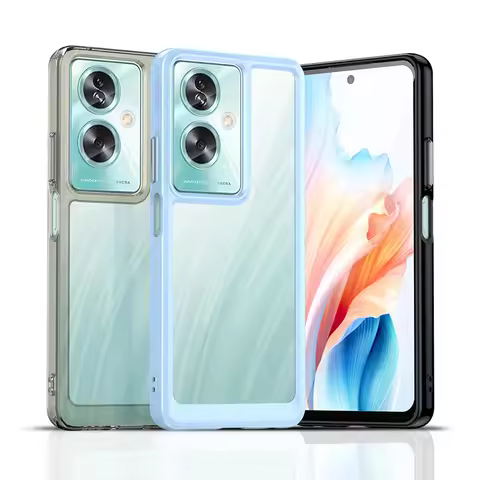 Transparent Shockproof TPU Case for OPPO A79 5G A98 A78 A58 A77 A77S A57 A57S Protective Cover Frame