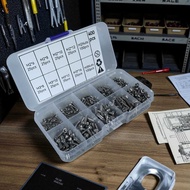 400PCS M2 M3 Stainless Steel Hexagon Screw Bolt Set, Sturdy & Rust Resistant for Your Project - DIN9