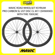 MAVIC ROAD WHEELSET KSYRIUM PRO CARBON SL UST DISC CL M11 (SHIMANO) WITH TIRE 700X28C | P8686135