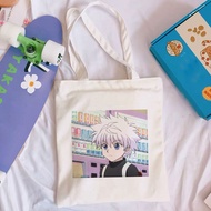 {Yuyu Bag} Hunter X Kurapika ผ้าใบกระเป๋าอะนิเมะจดหมายพิมพ์ญี่ปุ่นฤดูหนาวใหม่ความจุขนาดใหญ่แฟชั่นพังก์สนุกวินเทจกระเป๋าสะพาย