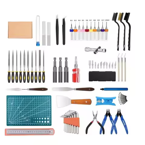3D Printer Tool Kit 3D Printer Tool Set 82pcs Model Tool Kit Plastic 3D Printer Tools
