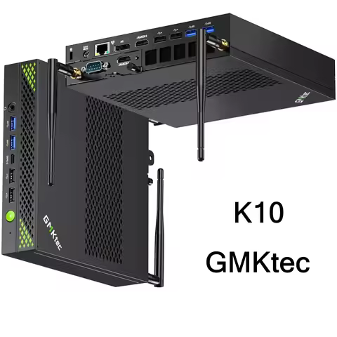 GMKtec MINI PC K10 i9-13900HK 2*DDR5 3*PCIE SSD 8xUSB Ports Quad display Wifi6 BT5.2 2.5GLan Desktop