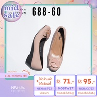 รองเท้าเเฟชั่นผู้หญิงเเบบคัชชูส้นเตี้ย No. 688-60 NE&amp;NA Collection Shoes ฃมพู 36EU