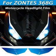 For ZONTES zontes 368G 368 G 2024-2026 Tint Motorcycle Headlight Protection Film Stickers Moto Scoot